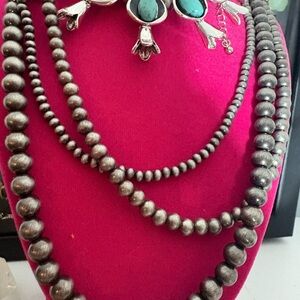 Silver and Turquoise Women's Necklace